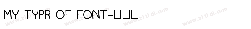 MY TYPR OF FONT字体转换
